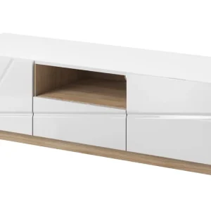 TV-Schrank mit Schublade FABIA Weißer Glanz Abverkauf