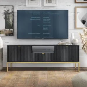 Finale Aktion TV-Schrank mit Schublade und 2 Türen NANCYLowboard mit Lamellen