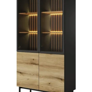 Vitrine mit lamellen und LED-Beleuchtung LUKS Expressversand