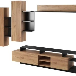 WohnwandMONIAS eiche craft Kracherpreis