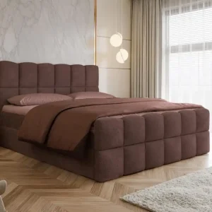 Wolken Boxspringbett mit topper Braun 180x200 ARIA Bestseller