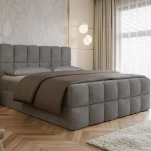 Wolken Boxspringbett mit topper Graphit 140x200 ARIA Abverkauf