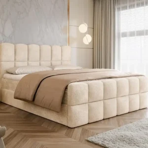 Direkt Vom Hersteller Wolken Boxspringbett mit zwei Bettkästen Beige 180x200 ARIA