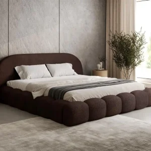 Wolkenbett mit Metallrahmen 140x200 Braun OMBIS Beliebt