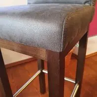 Design Barhocker Tresenhocker forBeate Holz Gestell wenge Vintage Kunstleder mit Bestpreis