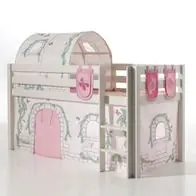 Zertifiziert Pino Spielbett Kiefer Textilset Baumwolle