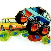 Zimmerdekoration Garderobe Monstertruck BxLxH 370x65x250mm NEU Kinderzimmer Expressversand