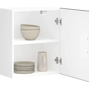 Rabatt Küchen-Hängeschrank Lucca Schwarz Holzwerkstoff