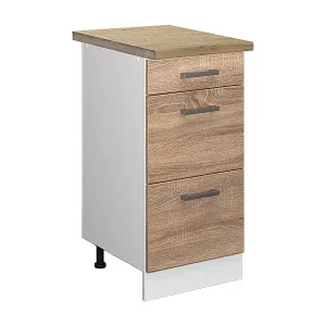 Zertifiziert Küchenunterschrank sonoma 40x60x81.6 r-line