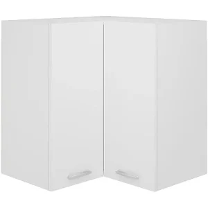 Gratis Versand Eckhängeschrank Lyon Weiß 57x57x60 cm Holzwerkstoff