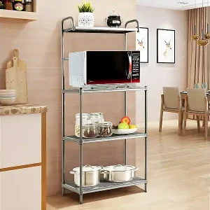 Kostenloser Versand Küchenregal Mikrowellenregal 4-stufig