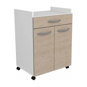 60 cm Server – 1 Schublade und 1 Tür – 60 x 44 x 81 cm – Eichenfarbe Top-Preis