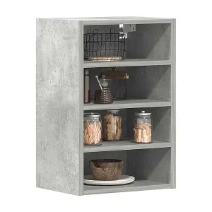 Rabatt Hängeschrank Riga Betongrau 40x29,5x60 cm Holzwerkstoff