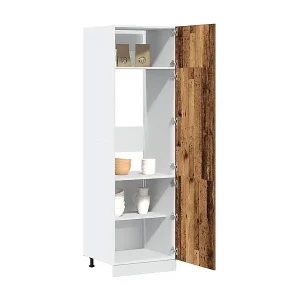 Angebot Kühlumbauschrank Lyon Altholz-Optik 60x57x207 cm Holzwerkstoff