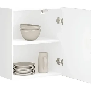 Bestseller Küchen-Hängeschränke 2 Stk. Kalmar Weiß Holzwerkstoff