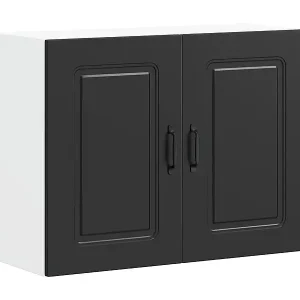 Gratis Versand Küchen-Hängeschrank Kalmar Schwarz Holzwerkstoff