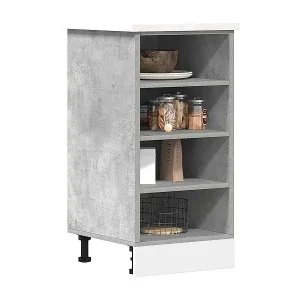 Unterschrank Riga Betongrau 40x44,5x81,5 cm Holzwerkstoff Kracherpreis