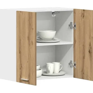 Expressversand Küchenwandschrank Lyon Artisan-Eiche 60x31x60 cm Holzwerkstoff