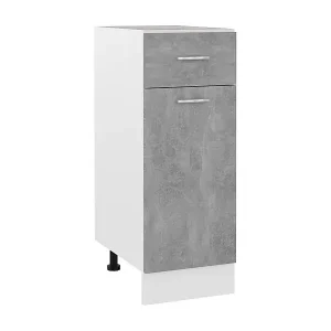 Schubunterschrank Lyon Betongrau 30x46x81,5 cm Holzwerkstoff Meistverkauft