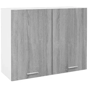 Hängeschrank Lyon Grau Sonoma 80x31x60 cm Holzwerkstoff Letzte Chance