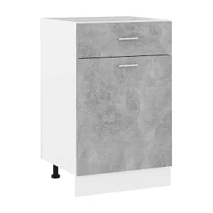 Schubunterschrank Lyon Betongrau 50x46x81,5 cm Holzwerkstoff Sale