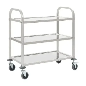 3-Stufiger Servierwagen 96,5 x 55 x 90 cm Edelstahl Finale Aktion