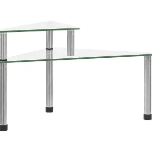 Echt vidaXL Küchenregal Transparent 49,5x35x19 cm Hartglas