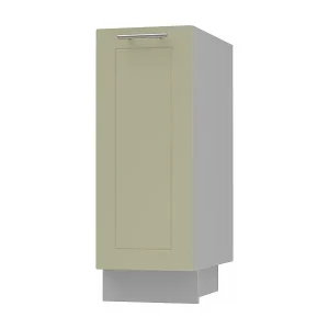 Zertifiziert KÜCHENUNTERSCHRANK Kvantum D1D/30 Vanille Matt / Grau Matt 30 / 50 / 82cm