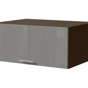 AUFSATZSCHRANK Essen W6B/80 Grau Hochglanz / Lava Matt 80 / 59 / 36cm Neu