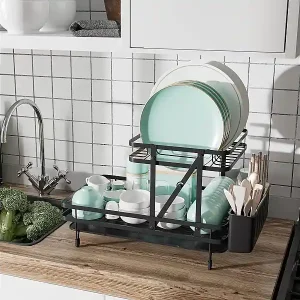 Abtropfgestell 2-stöckig, Geschirrkorb Kostenloser Versand