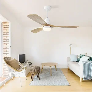 52" Deckenventilator - Deckenventilator mit dimmbarer LED und 6 Geschwindigkeiten - für Wohnzimmer und Schlafzimmer Top-Preis