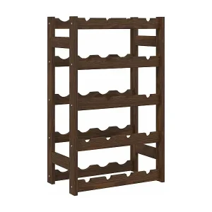 DaisyWeinregal für 20 Flaschen Braun Massivholz Kiefer Markenprodukt