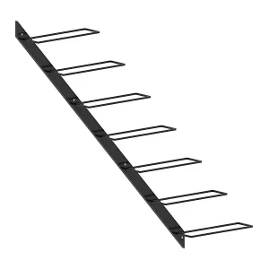 Città di CastelloWand-Weinregal für 7 Flaschen Schwarz Metall Highlight