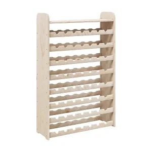 Top-Preis EldonWeinregal mit Oberplatte 72,5x25x111,5 cm Massivholz Kiefer