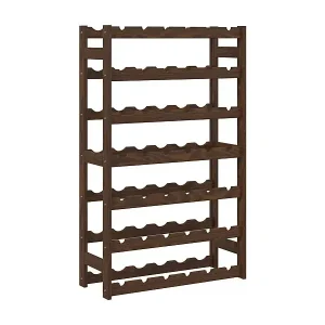 Aktuell DaisyWeinregal für 42 Flaschen Braun Massivholz Kiefer