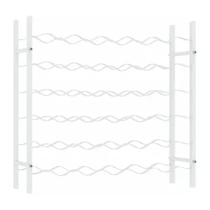 Sonderangebot JuniperWeinregal für 36 Flaschen Weiß Metall