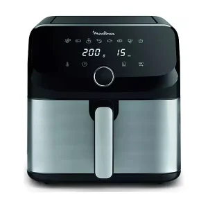 Zertifiziert Moulinex Easy Fry Mega EZ855D Heißluftfritteuse ohne Öl aus Edelstahl