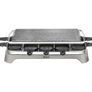 TEFAL Raclette und Steingrill, 1350 W, bis zu 10 Personen, natürlicher Lavastein, praktische Aufbewahrung Neuheit