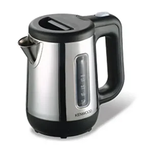 Zertifiziert Wasserkocher – kompakt, 0,5 l – satinierter und schwarzer Edelstahl – herausnehmbarer AntiKalkFilter