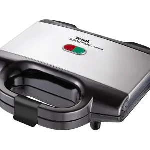 Croque-monsieur Tefal SM155212 ultrakompakt 700W Edelstahl Antihaftbeschichtung mit hitzebeständigem Griff und Sicherheitsverriegelung Meistverkauft
