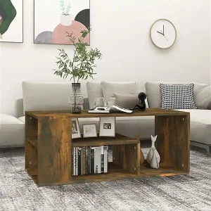 Preiswert Couchtisch Räuchereiche 100x50x40 cm Holzwerkstoff