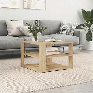 Preiswert Couchtisch Sonoma-Eiche 58x58x40 cm Holzwerkstoff