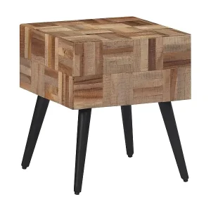 Beistelltisch 40x40x45 cm Recyceltes Massivholz Teak Sonderangebot