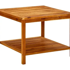 Couchtisch 60x60x45 cm Massivholz Akazie Saisonangebot