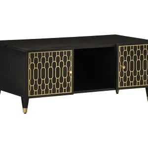 Couchtisch 100x54x40 cm Massivholz Mango Sonderangebot