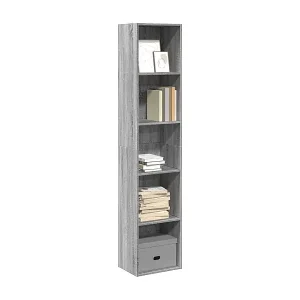 Sale Bücherregal Grau Sonoma 40x30x189 cm Holzwerkstoff