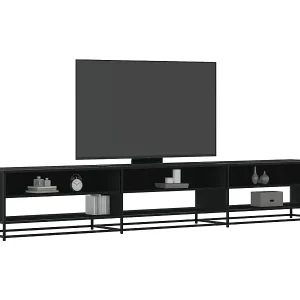 Solange Der Vorrat Reicht TV-Schrank Schwarz 270x40x46 cm Holzwerkstoff