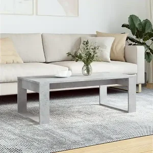 Sonderaktion Couchtisch Betongrau 102x50x35 cm Holzwerkstoff