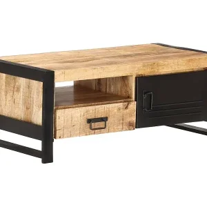 Couchtisch 100x50x40 cm Raues Mangoholz Jetzt Kaufen