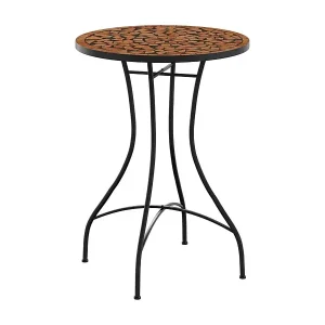 Sofort Bestellen Michael AlanMosaik-Bistrotisch Terrakotta Ø50x70 cm Keramik
